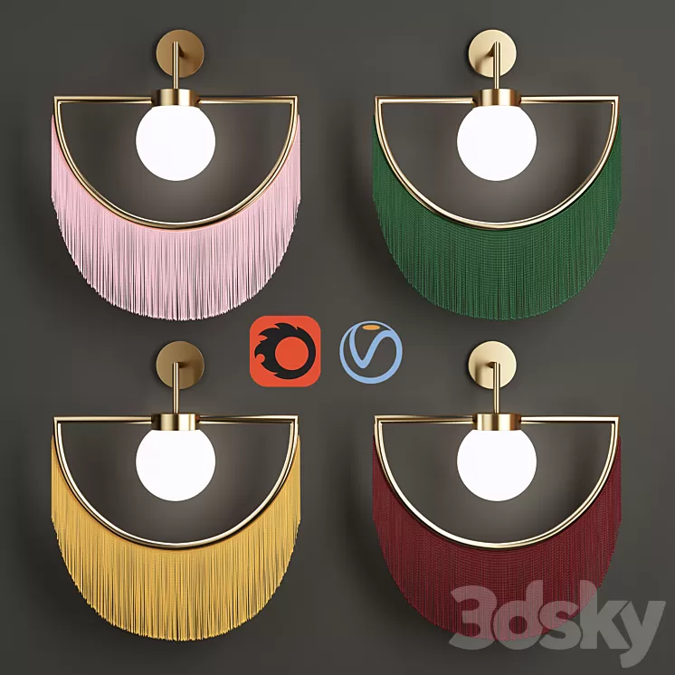 Houtique & Masquespacio Wink Wall Lamp 3D Model