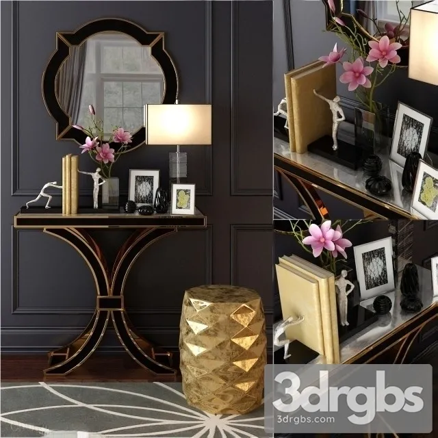 Houzz Decor Set 01 3D Model Download Houzz Decor Set 01 3D Model Download