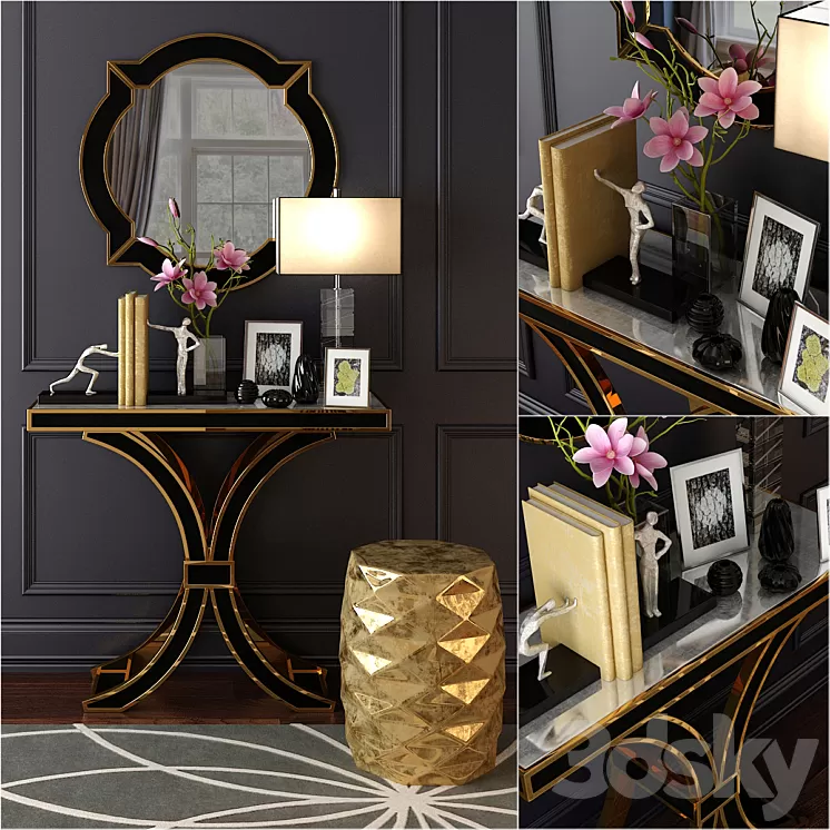 houzz decor set 01 3D Model