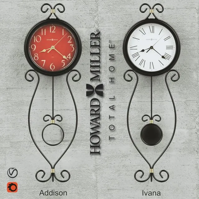 Howard Miller Clocks 3D Model Howard Miller Clocks 3D Model
