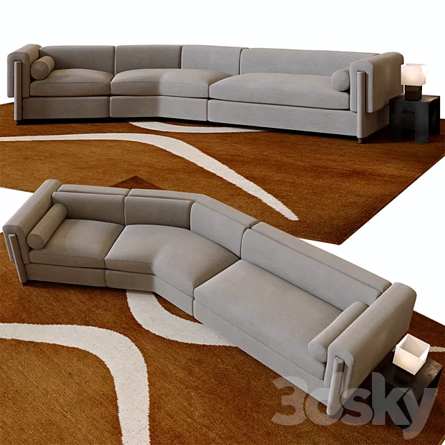 Howard sectional sofa 3D Model Howard sectional sofa 3D Model