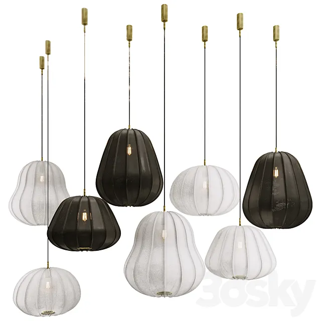 Hozuki Pendant Light _ Collection 3D Model Hozuki Pendant Light _ Collection 3D Model