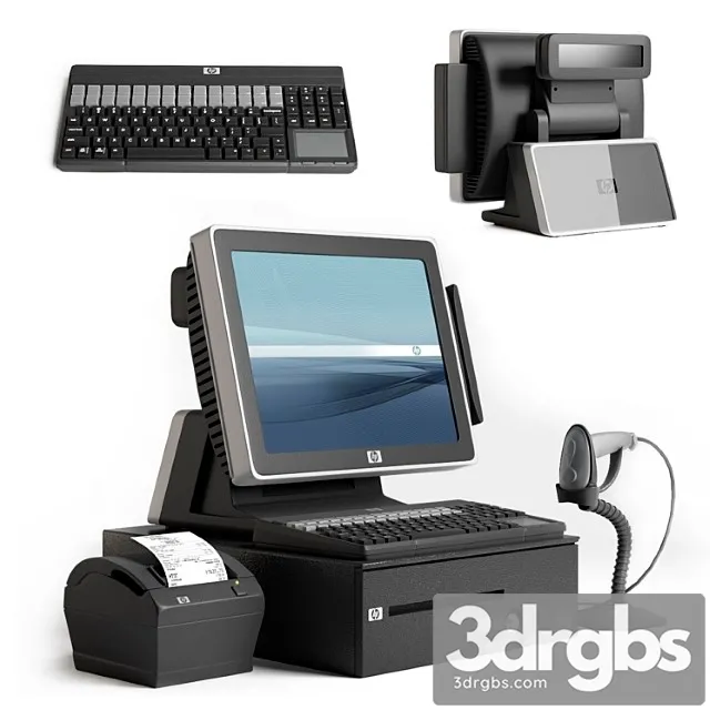Hp cashier 3D Model Download