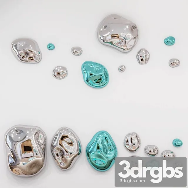 Hp decor Wall decor Stone 3D Model Download