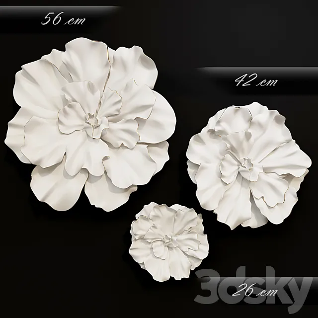 HP DECOR_Wall Decoration_Flower Vol. 2 3D Model HP DECOR_Wall Decoration_Flower Vol. 2 3D Model