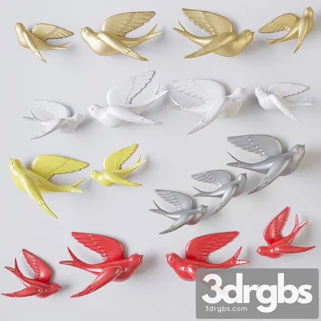 Hpdecor Gulls 3D Model Download
