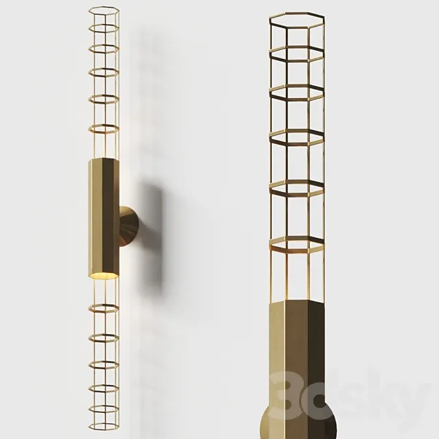 Hubble Palomar Wall Lamp Baxter 3D Model Hubble Palomar Wall Lamp Baxter 3D Model