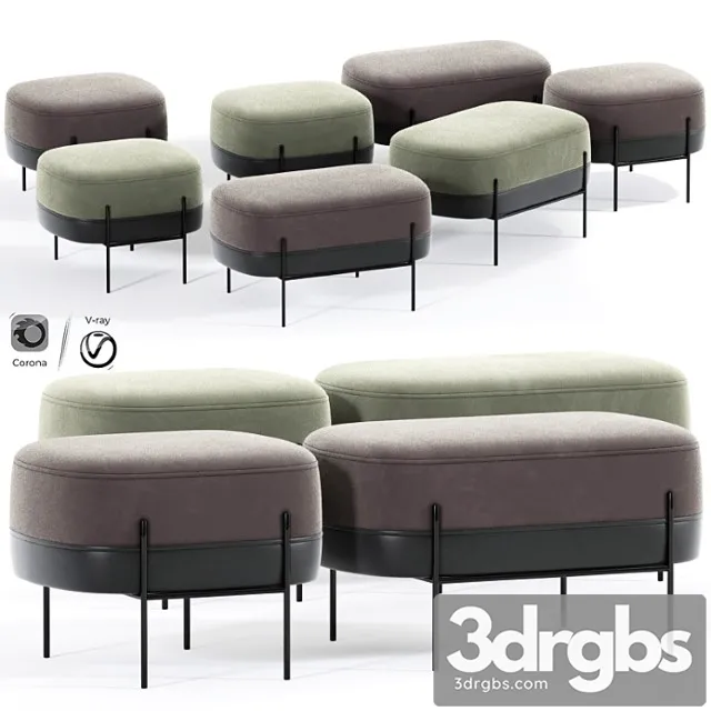 Hubsch pouf 02 2 3D Model Download