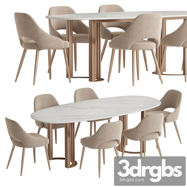 Hudkoff Lord Aero Chair Dining Set 3D Model Download