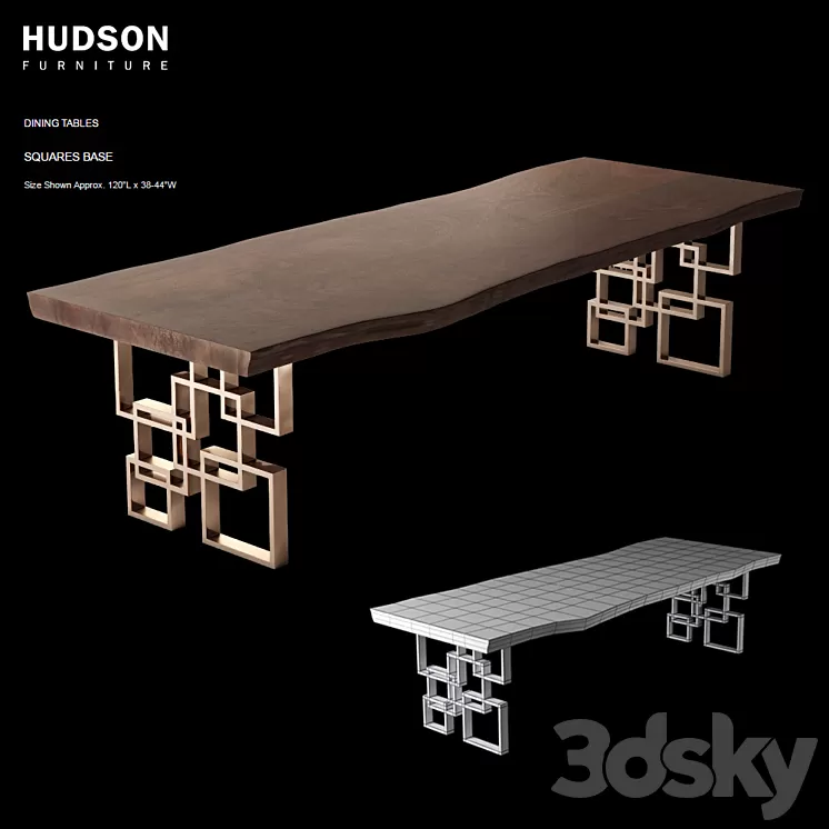 Hudson Squares Base 3D Model Hudson Squares Base 3D Model