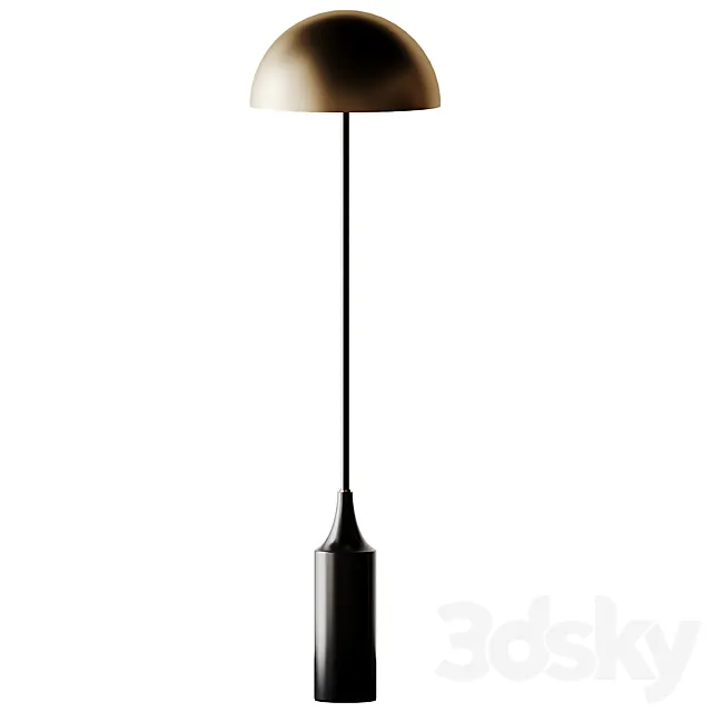 Hudson Steel Shade Floor Lamp 3DModel