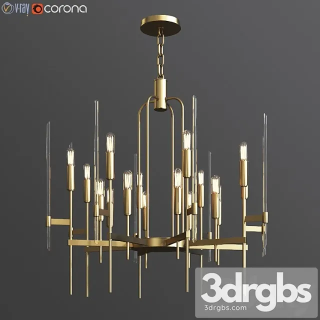 Hudson valley bari chandelier 3D Model Download