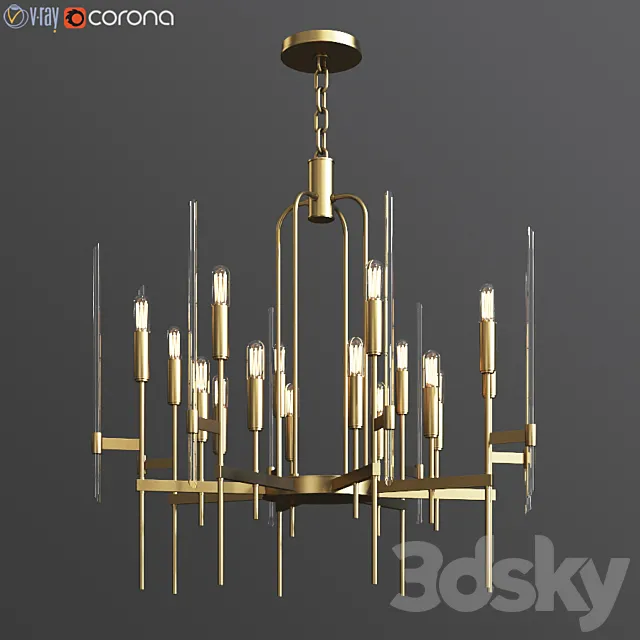 Hudson valley bari chandelier 3D Model
