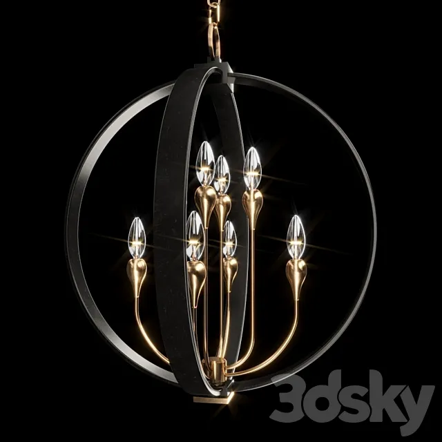 Hudson Valley DRESDEN 6722-AOB 3DModel Hudson Valley DRESDEN 6722-AOB 3DModel