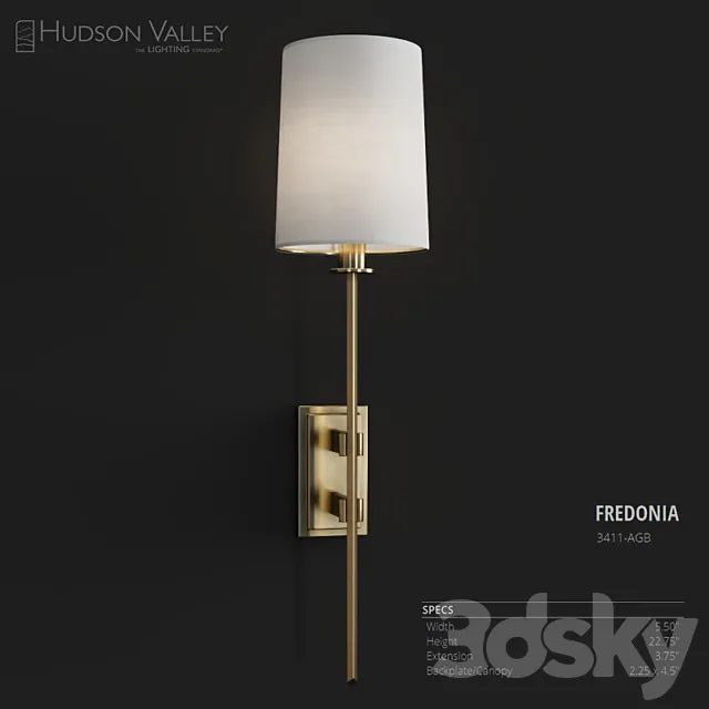 Hudson Valley Lighting Fredonia 3D Model Hudson Valley Lighting Fredonia 3D Model