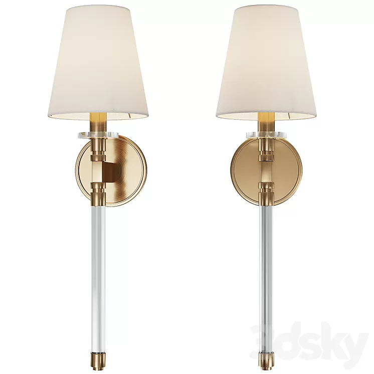 Hudson Valley Sconce Blixen 5410-AGB 3D Model