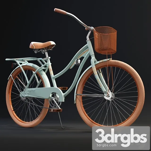 Huffy nel lusso womens cruiser bike with basket 3D Model Download