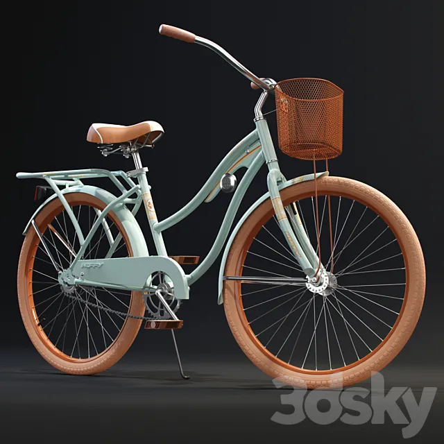 Huffy Nel Lusso Womens Cruiser Bike with Basket 3D Model