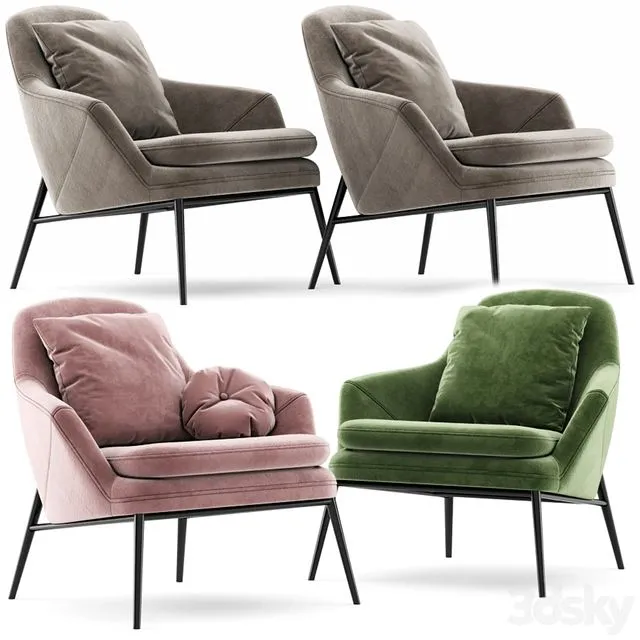 Hug armchair 3D Model