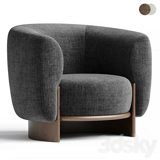HUG | Armchair By PARLA 3DModel HUG | Armchair By PARLA 3DModel