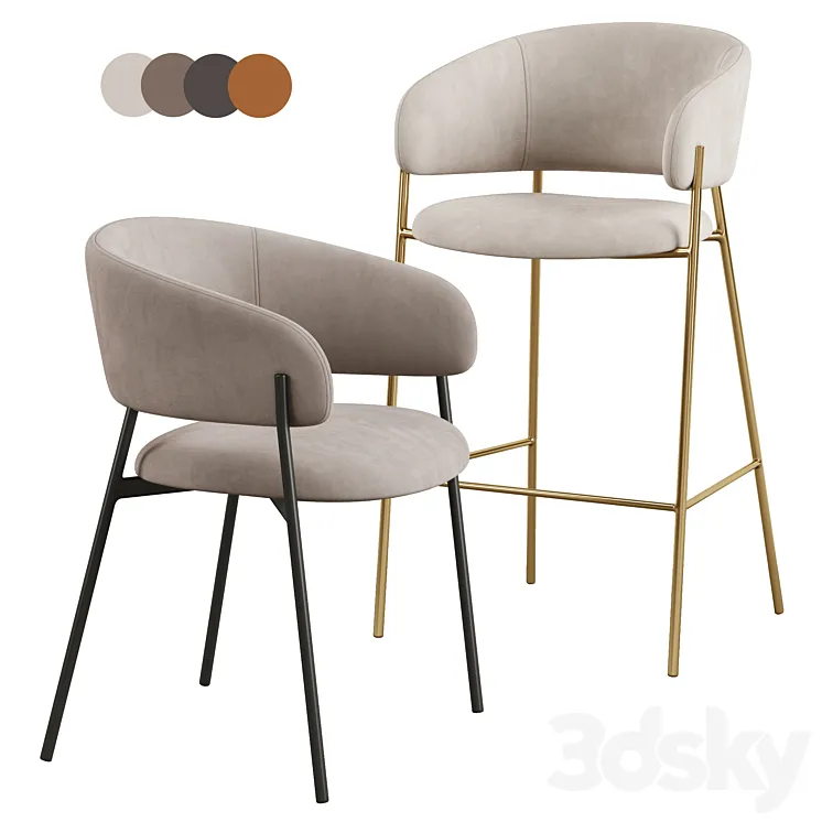 Hug Bar Stool 3D Model Free Download Hug Bar Stool 3D Model Free Download