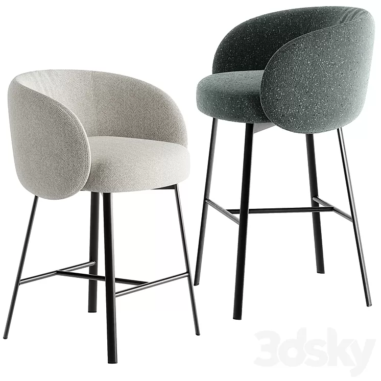 Hug barstools 3D Model