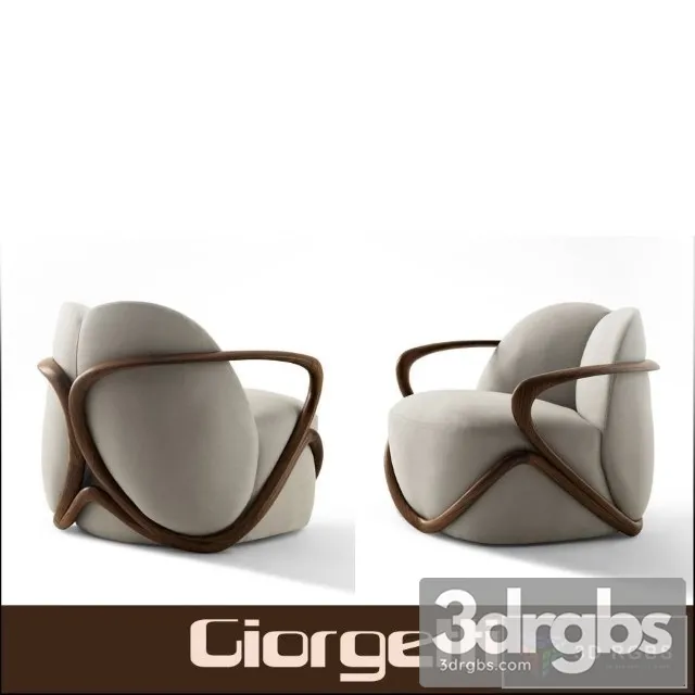 Hug Giorgetti Armchair 3D Model Download