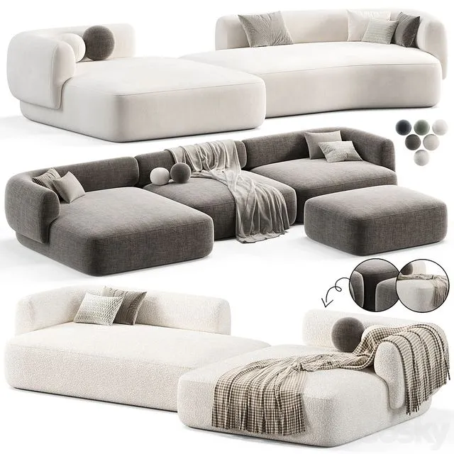 Hug Modular Sofa 3D Model Hug Modular Sofa 3D Model