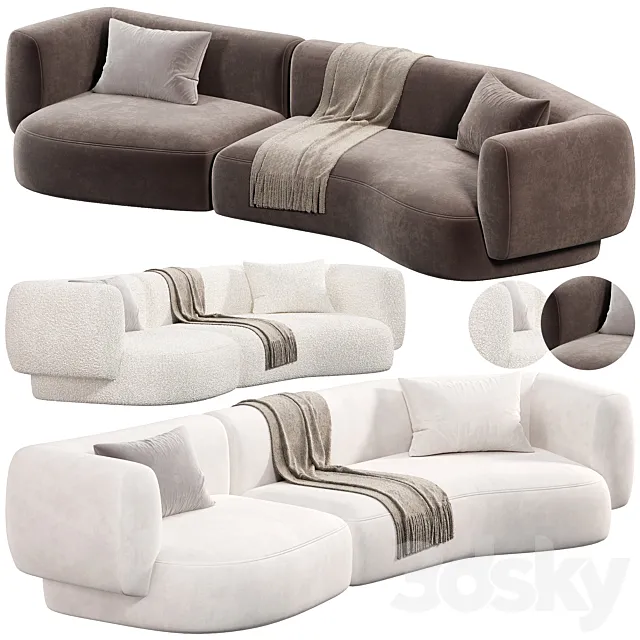 HUG MODULAR SOFA 6 sofas 3D Model