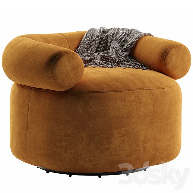 Huggy Swivel Chair 3D Model