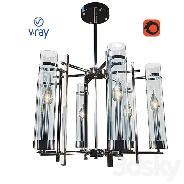 HUGO ceiling lamp model from the company ARTE LAMP Italy. 3D Model