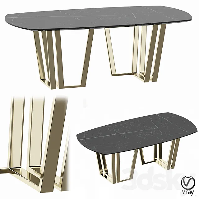 Hugo table from My Imagination Lab 3DModel