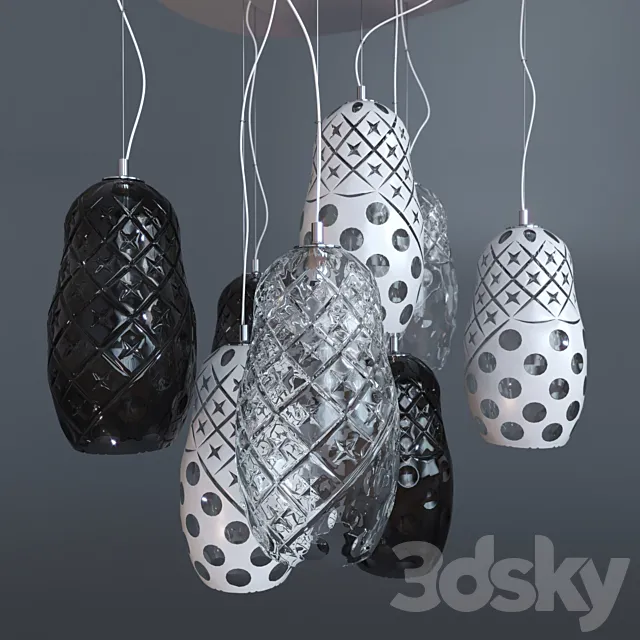 Hulotte Pendant Lights 3DModel