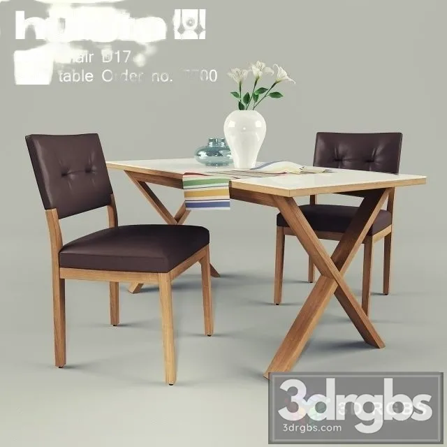 Hulsta Table and Chair 3D Model Download