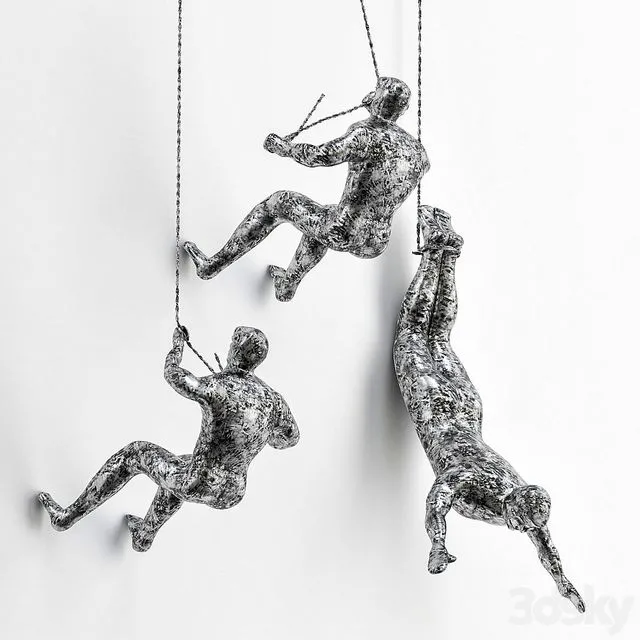 Human Diver Sculpture 3D Model Human Diver Sculpture 3D Model