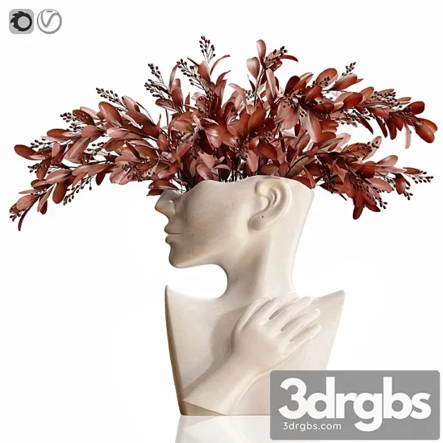 Human face art vase Human face art vase