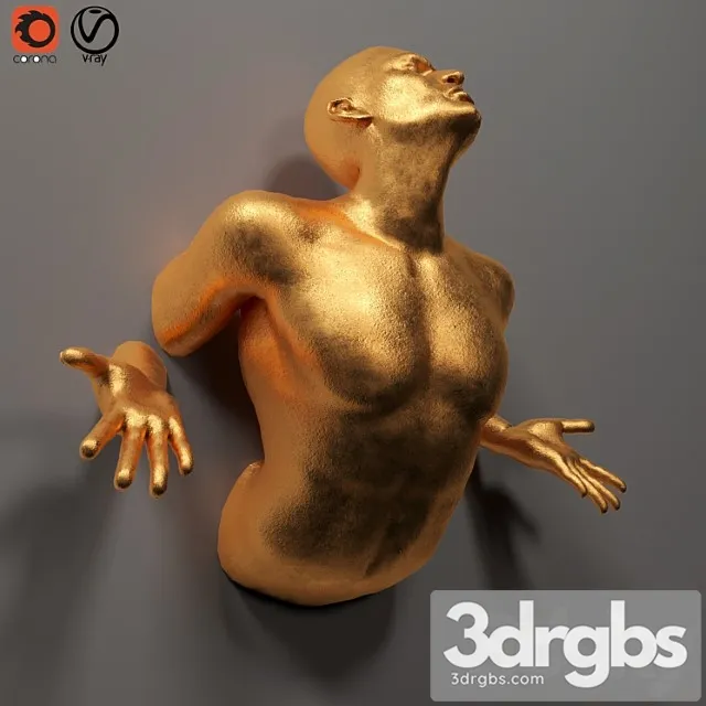 Human sculpture Wall art 01 Human sculpture Wall art 01