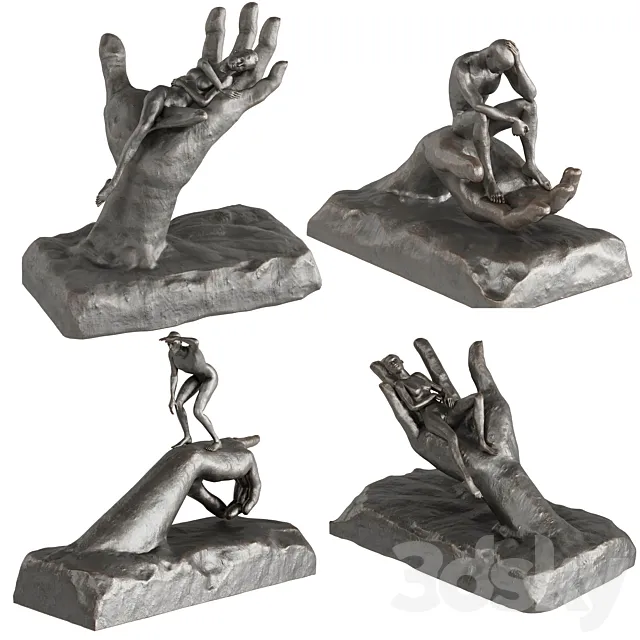 Human Sculptures 18 On Hands 3D Model