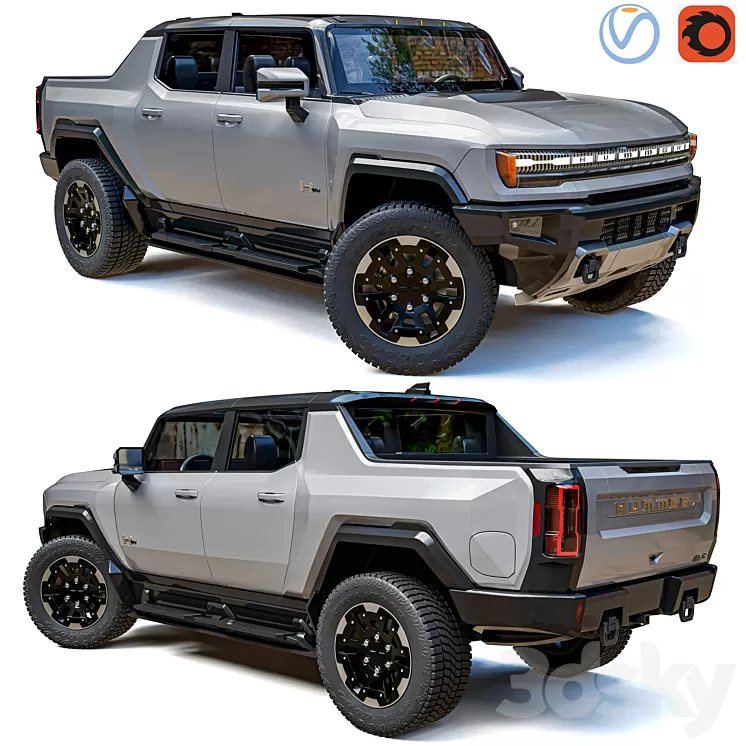 Hummer Ev 2022 3D Model Free Download