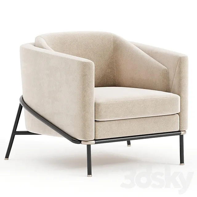 HUNTER LOUNGE CHAIR 3D Model HUNTER LOUNGE CHAIR 3D Model