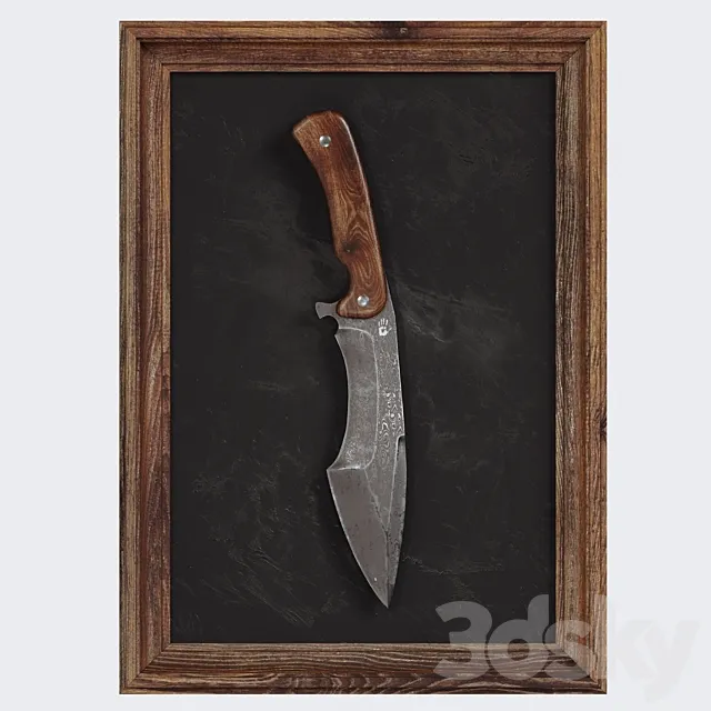 Hunting knife 1 3D Model Hunting knife 1 3D Model