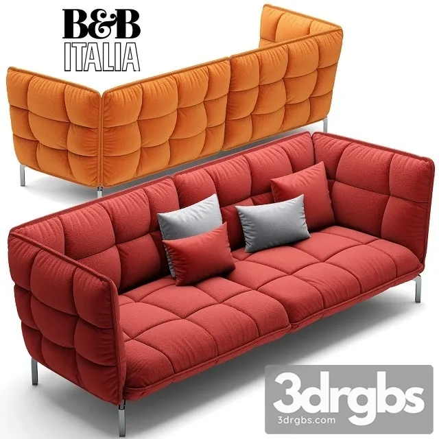 Husk Sofa 01 3D Model Download