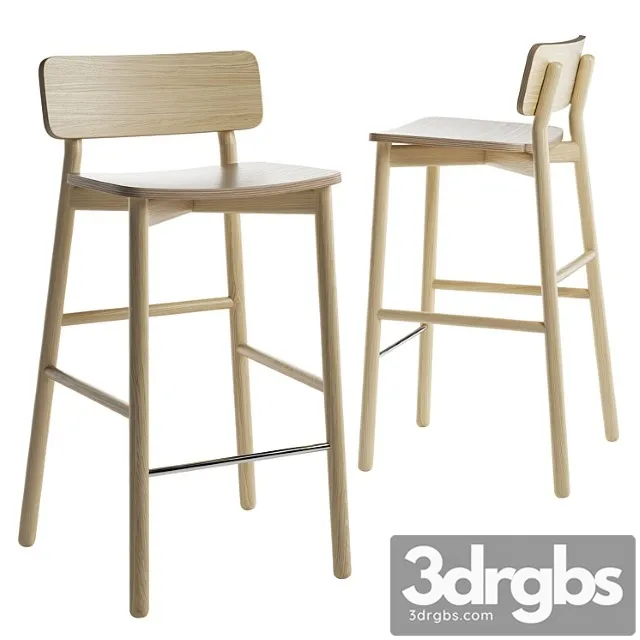 Hven bar stool by skagerak 2 3D Model Download