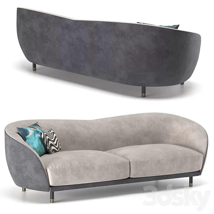 Hyago sofa by Roche Bobois 3D Model