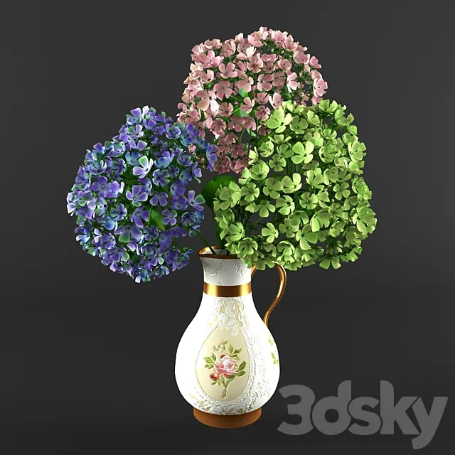 Hydrangea artificial 3D Model