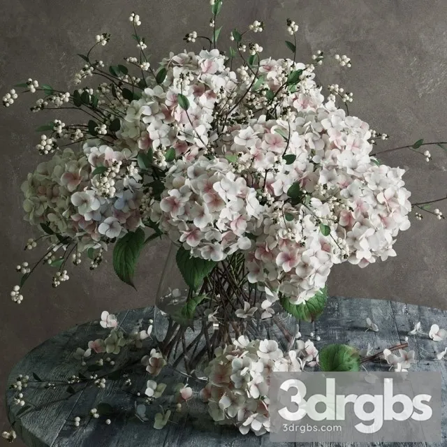 Hydrangea Bouquet 3D Model Download
