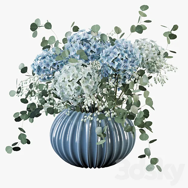 Hydrangea bouquet 3D Model