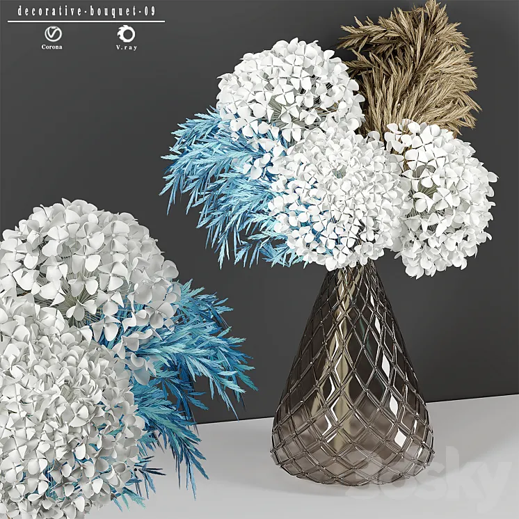 Hydrangea Flower Set-09 3D Model Free Download Hydrangea Flower Set-09 3D Model Free Download