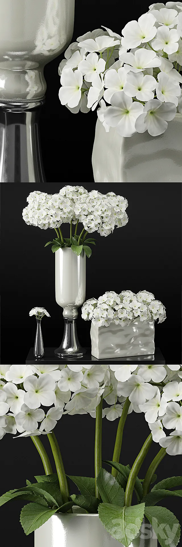 Hydrangeas arrangements-hydrangea 3DModel Hydrangeas arrangements-hydrangea 3DModel