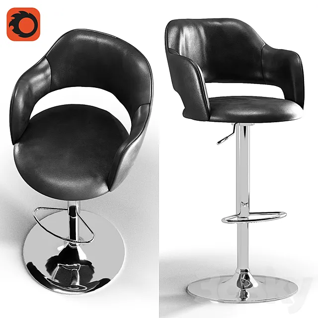 Hydraulic Lift Barstool 3DModel